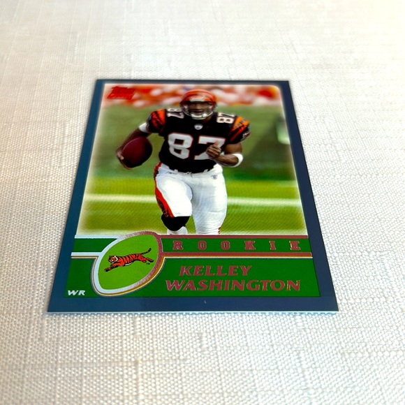 Topps Rookie Card NFL Kelley Washington Cincinnati Bengals - Picture 2 of 11